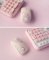 sanrio wireless keyboard mouse set, my melody detail