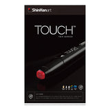 shinhan touch twin tip marker set 6 main colors, close up