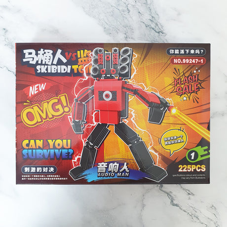 Skibidi Toilet Building Block Toy 4-Type Toilet Speakerman Cameraman TVman Titan