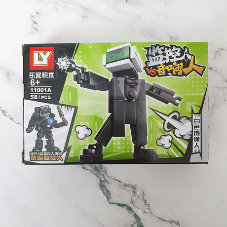 Skibidi Toilet Building Block Toy 4 IN 1 Toilet Speakerman Cameraman TVman Titan