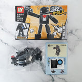 Skibidi Toilet Building Block Toy 4 IN 1 Toilet Speakerman Cameraman TVman Titan