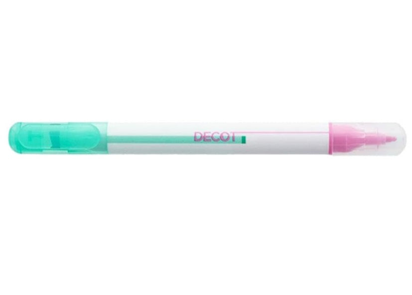 Sun-star DECOT3 Overlay twin color marker pen Mint x Pink